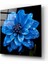 Mavi Çiçek Cam Tablo | , Dekoratif, Ofis, Mutfak 2