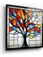 Hayat Ağacı Vitray Görünümü Cam Tablo | , Dekoratif, Ofis, Mutfak 1