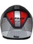 Rapıd Slıde Beyaz-Siyah-Kırmızı Kapalı Kask 3