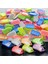 100X Anahtarlık Kapaklı Büyük Plastik Etiket Kimlik Isimlik Isim Yazı Yazmalık 7 Multi Renk 2