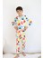 Erkek Çocuk Baskılı Interlok Kumaş Uzun Kollu Pijama Takımı 4