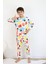 Erkek Çocuk Baskılı Interlok Kumaş Uzun Kollu Pijama Takımı 5