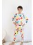 Erkek Çocuk Baskılı Interlok Kumaş Uzun Kollu Pijama Takımı 7