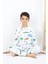 Erkek Çocuk Baskılı Interlok Kumaş Uzun Kollu Pijama Takımı 4