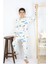 Erkek Çocuk Baskılı Interlok Kumaş Uzun Kollu Pijama Takımı 8