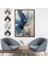 canvas Serie Mavi Tonlardaki Yağlıboya Görünümlü TABLO-7575 4