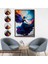 canvas Serie Mavi Kıyafetli Soyut Kadın TABLOSU-8021 4