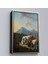 canvas Serie Johann Dallinger - Boğa ve Inekleriyle Genç Çiftçi Tablosu --8077 3