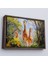 ^#canvas Serie Ormandaki Ağaçların Altında Dinlenen Zürafa Aile TABLOSU-7228 2