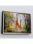 ^#canvas Serie Ormandaki Ağaçların Altında Dinlenen Zürafa Aile TABLOSU-7228 3