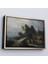 canvas Serie 19. Yüzyılın Başları Köprülü Fransız Köy Okulu Manzara TABLOSU-7015 3