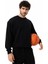 Erkek Siyah Şardonsuz 3 Iplik Casual Kalıp Erkek Sweatshirt 5