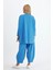 Denim Cepli Oversize Takım-Mavi 3