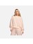 Sportswear Plush Mod Cropped Crew-Neck Kadın Oversize ( Bol Kesim )Crop Pembe Sweatshirt DQ6844-838 1