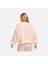 Sportswear Plush Mod Cropped Crew-Neck Kadın Oversize ( Bol Kesim )Crop Pembe Sweatshirt DQ6844-838 4