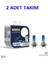 Nıken 2 Adet Takım Far Ampulü 12V H7 55W Beyaz Işık Ampul PX26D 5000K 1