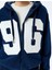 Kapüşonlu Kolej Nakışlı Oversize Fermuarlı Sweatshirt 5