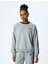 Nakış Detaylı Çizgili Bisiklet Yaka Uzun Kollu Sweatshirt 3