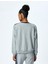 Nakış Detaylı Çizgili Bisiklet Yaka Uzun Kollu Sweatshirt 4