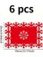 6 Parça Set Noel Kar Tanesi Keçe Masa Örtüleri & Bardak Altlıkları - Kalın, Kar Tanesi 5