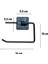 Kendiliğinden Yapışkanlı Siyah Paslanmaz Metal Kapaksız Tuvalet Kağıtlığı Aparatı 4