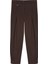 Pile Detaylı Jogger Pantolon Kahverengi 2