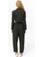 Vatka Detaylı Crop Blazer Ceket Haki 5