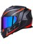 Storm 2 Racer Turuncu Kapalı Motosiklet Kaskı Gökkuşağı Vizörlü 2