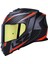 Storm 2 Racer Turuncu Kapalı Motosiklet Kaskı Gold Camlı 4