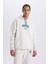 DeFacto Fit NBA Milwaukee Bucks Oversize Geniş Kalıp Kapüşonlu Kalın Sporcu Sweatshirt D6699AX25SP 3