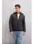 Su İtici Hafif Şişme Mont Slim Fit Dar Kesim Kapüşonlu Fermuarlı Cepli Mevsimlik N4661AZ25SP 1