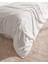 Magou Çift Kişilik Pamuk Brodeli Saten Nevresim Takımı - Beyaz 3