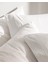 Magou Çift Kişilik Pamuk Brodeli Saten Nevresim Takımı - Beyaz 5