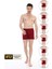 Erkek Penye Bordo Boxer 805 6'lı Ekonomik Paket 1