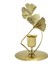 Ginkgo Yaprağı Demir Mumu Tutucusu ve Mumu Depolaması Yaptı. (Yurt Dışından) 1