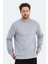Erkek Slim Oversize Uzun Kol Sıfır Yaka SWEATSHIRT-7094 1