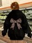 Leopar Desenli Kurdela Detail Baskılı Kapşonlu Sweatshirt 1