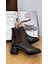 Alvin 5 cm Topuklu Zara Model Kısa Bot Kahve 1