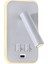Duvar Işığı Arka Işık USB Şarj 330 Derece Rotasyon Ayarlanabilir Duvar Lambası Başucu Çalışması Okuma Aplik Lambası Beyaz (Yurt Dışından) 1