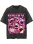 Yıkamalı Moo Deng Baskılı Oversize Vintage T-Shirt 1