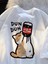Dan Dan Cat Baskılı Beyaz T-Shirt 1