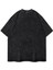 Yıkamalı Portre Baskılı Oversize Vintage T-Shirt 5