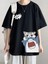 Shark & Cat Siyah T-Shirt 2