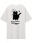 Sırt Baskılı Wow Cat Beyaz T-Shirt 3
