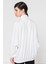 Sportswear Essential Woven Full Zip Oversize Jacket Kadın Geniş Kalıp Dokuma Spor Ceket Beyaz 2