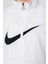 Sportswear Essential Woven Full Zip Oversize Jacket Kadın Geniş Kalıp Dokuma Spor Ceket Beyaz 4