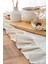 Rufle I Runner Naturel Fırfırlı Keten Vintage 40 x 110 cm 2