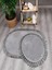 Modern Dekoratif Simirna Peluş Oval Ponpon Saçaklı Klozet Takımı 50X80_50X40 1