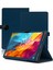 Tcl Nxtpaper 14 Için Cilt Dokusu Deri Tablet Kılıfı Koyu Mavi (Yurt Dışından) 1