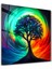 Tree of Life Oil Paint | Cam Duvar Tablosu 1